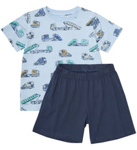 Load image into Gallery viewer, Minymo Boys Trucks T-Shirt &amp; Short Set - Skyway
