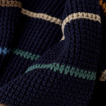 Load image into Gallery viewer, Minymo Boys Long Sleeve Striped Sweater - Navy
