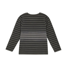 Load image into Gallery viewer, Minymo Boy Long Sleeve Striped T-Shirt - Dark Gull Grey
