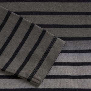 Minymo Boy Long Sleeve Striped T-Shirt - Dark Gull Grey