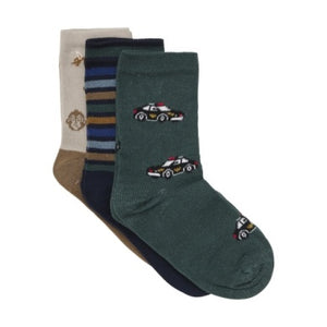 Minymo 3PK Patterned Socks