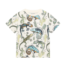 Load image into Gallery viewer, Minymo Boys Print T-Shirt - Vanilla Ice
