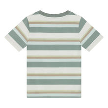 Load image into Gallery viewer, Minymo Boys Striped T-Shirt - Lily Pad
