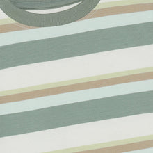 Load image into Gallery viewer, Minymo Boys Striped T-Shirt - Lily Pad
