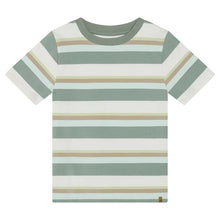 Load image into Gallery viewer, Minymo Boys Striped T-Shirt - Lily Pad
