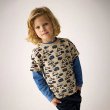 Load image into Gallery viewer, Minymo Boys Short Sleeve Construction T-Shirt - Beige
