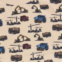 Load image into Gallery viewer, Minymo Boys Short Sleeve Construction T-Shirt - Beige
