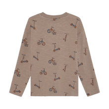 Load image into Gallery viewer, Minymo Boys Long Sleeve Bikes T-Shirt - Fungi
