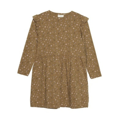 EnFant Girls Printed Dress - Dijon