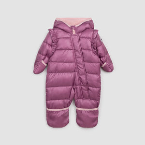Miles the Label Baby One Piece Hooded Snowsuit - Dark Pink