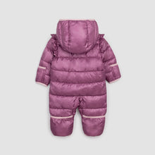 Load image into Gallery viewer, Miles the Label Baby One Piece Hooded Snowsuit - Dark Pink
