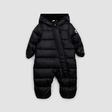Load image into Gallery viewer, Miles the Label Baby One Piece Hooded Snowsuit - Jet Black
