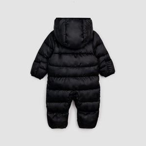 Miles the Label Baby One Piece Hooded Snowsuit - Jet Black