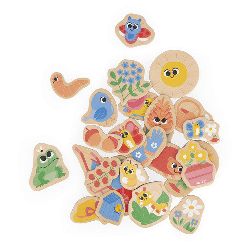Janod Garden Magnets 24 Pieces
