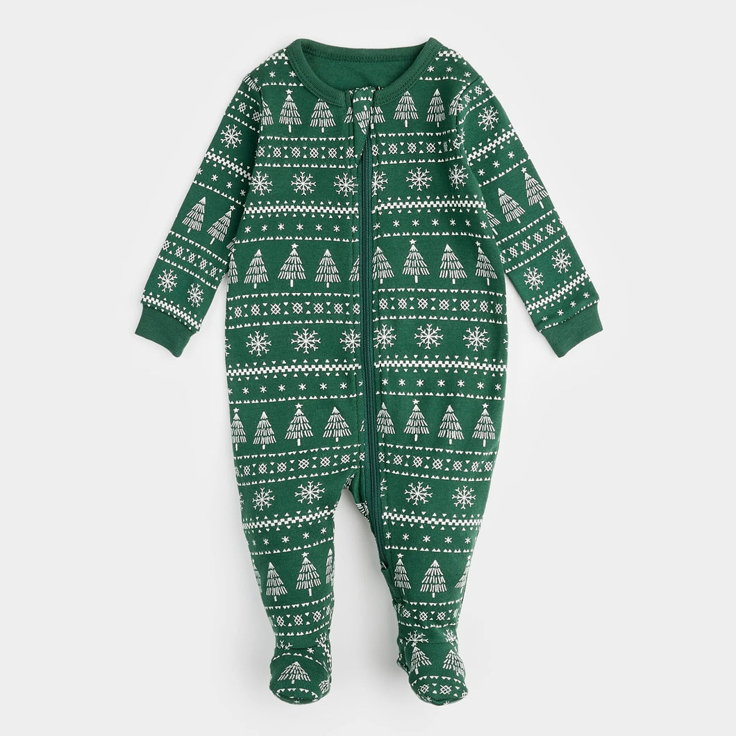 Petit Lem Baby Festive Firs on Evergreen Sleeper