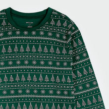 Load image into Gallery viewer, Petit Lem Women&#39;s Festive Firs on Evergreen PJ Set
