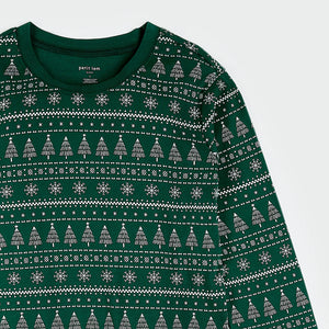 Petit Lem Women's Festive Firs on Evergreen PJ Set