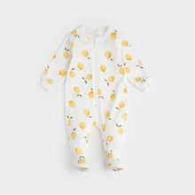 Load image into Gallery viewer, Petit Lem Firsts Baby Lemon Print Sleeper

