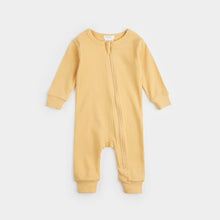Load image into Gallery viewer, Petit Lem Firsts Baby Modal Rib Sleeper - Canary

