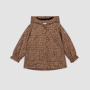 Miles the Label Girls Leopard Print on Windbreaker Jacket