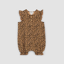Load image into Gallery viewer, Miles the Label Baby Girls Leopard Print on Baby Romper
