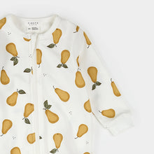 Load image into Gallery viewer, Petit Lem Baby Pear Print on Off-White Sleeper
