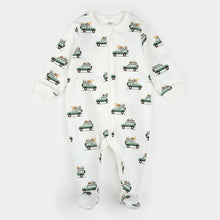 Load image into Gallery viewer, Petit Lem Firsts Baby Safari SUV Print Sleeper
