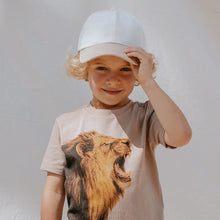 Load image into Gallery viewer, Miles the Label Boys Roaring Lion Photoreal T-Shirt - Taupe
