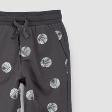Load image into Gallery viewer, Miles the Label Boys Basketball Print on Blackened Pearl Joggers
