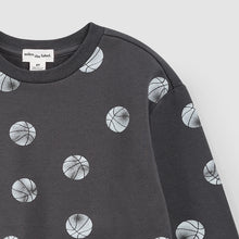 Load image into Gallery viewer, Miles the Label Boys Basketball Print on Blackened Pearl Sweatshirt
