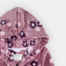 Load image into Gallery viewer, Petit Lem Floral Print on Twilight Plush Robe

