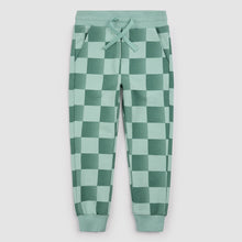 Load image into Gallery viewer, Miles the Label Dark Green Checkerboard Joggers
