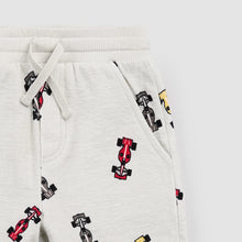 Load image into Gallery viewer, Miles the Label Boys Race Cars on Grey Shorts
