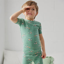 Load image into Gallery viewer, Petit Lem Golf Carts Print on Spruce PJ Set
