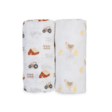 Load image into Gallery viewer, Lulujo Cotton Swaddles - 2 PK
