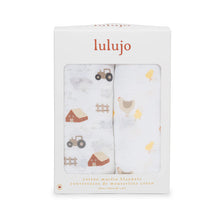 Load image into Gallery viewer, Lulujo Cotton Swaddles - 2 PK
