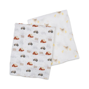 Lulujo Cotton Swaddles - 2 PK