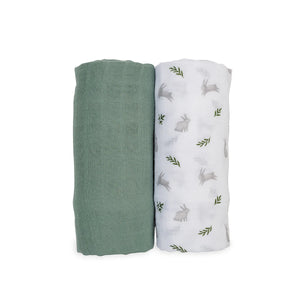 Lulujo Cotton Swaddles - 2 PK