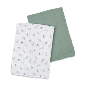Lulujo Cotton Swaddles - 2 PK
