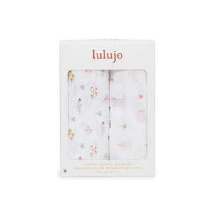 Lulujo Cotton Swaddles - 2 PK