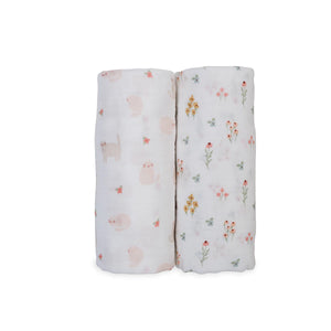 Lulujo Cotton Swaddles - 2 PK