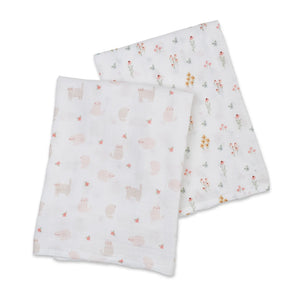 Lulujo Cotton Swaddles - 2 PK