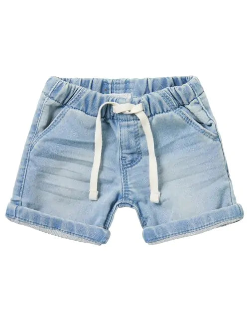 Noppies Baby Boys Minetto Denim Shorts - Light Blue Denim
