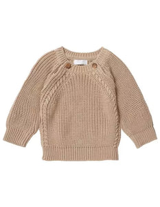 Noppies Baby Unisex Tifton Sweater - Taupe