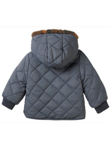 Noppies Baby Boys Tice Reversible Winter Jacket - Dust Grey