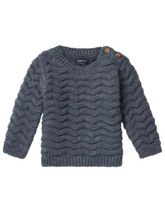 Noppies Baby Long Sleeve Tulare Sweater - Grey
