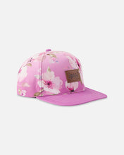 Load image into Gallery viewer, deux par deux Girls Printed Cap - Purple Flower
