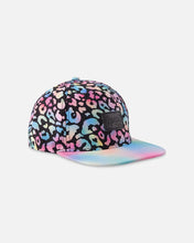 Load image into Gallery viewer, deux par deux Girls Printed Cap - Black Animal
