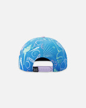 Load image into Gallery viewer, deux par deux Girls Printed Cap - Blue Shell
