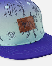 Load image into Gallery viewer, deux par deux Boys Printed Cap - Blue Beach
